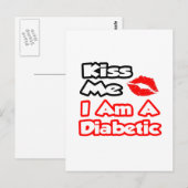 Kus me...ik ben diabeticus briefkaart (Voorkant / Achterkant)