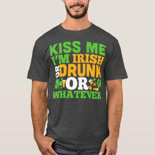 Kus me ik ben drink of Iers of wat dan ook wit T-shirt