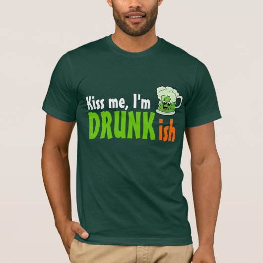 Kus me ik ben Drunkish T-shirt (Voorkant)