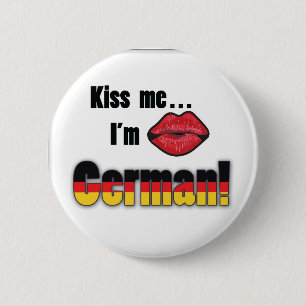 Kus me Ik ben Duits Ronde Button 5,7 Cm