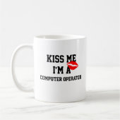 Kus Me Ik Ben Een Computer Operator Mok (Links)