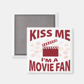 Kus me Ik ben een filmfan Magneet (Voorkant / Achterkant)