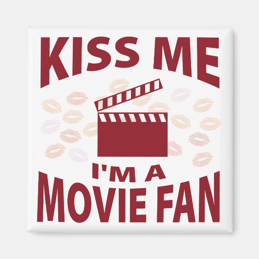 Kus me Ik ben een filmfan Magneet (Voorkant)