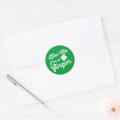 Kus me, ik ben een gember! ronde sticker (Envelop)