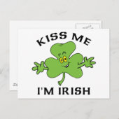 Kus me ik ben een Iers cadeau Briefkaart (Voorkant / Achterkant)