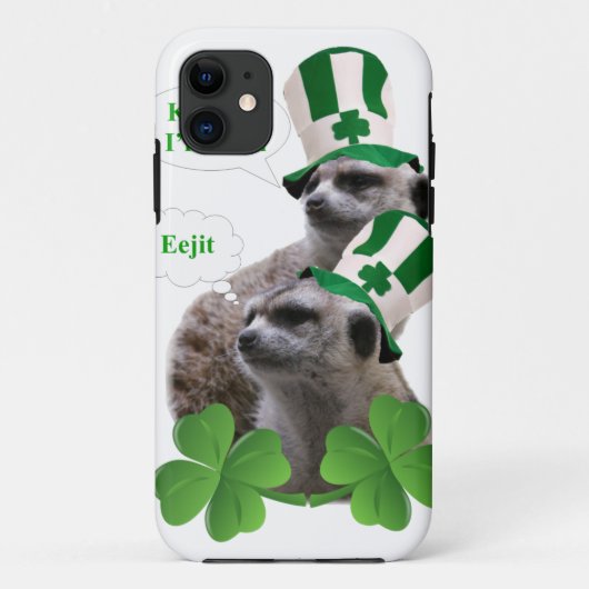 Kus me Ik ben een Iers meerkeukenontwerp Case-Mate iPhone Case (Achterkant)