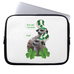 Kus me Ik ben een Iers meerkeukenontwerp Laptop Sleeve