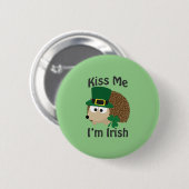 Kus me, ik ben een Ierse egel Ronde Button 5,7 Cm (Voorkant /achterkant)