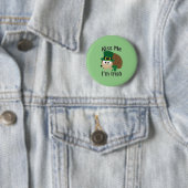 Kus me, ik ben een Ierse egel Ronde Button 5,7 Cm (In situ)