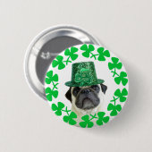Kus me ik ben een Ierse stekker Ronde Button 5,7 Cm (Voorkant /achterkant)