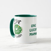 Kus me, ik ben een moeder St. Patrick's Day Lucky  Mok (Voorkant links)