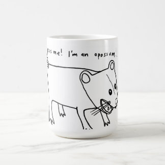 Kus me! Ik ben een opossum! Koffiemok