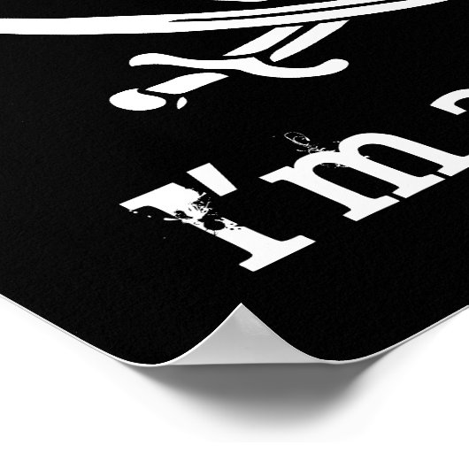 Kus me! Ik ben een piraat Poster (Hoek)