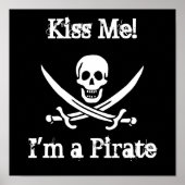 Kus me! Ik ben een piraat Poster (Voorkant)