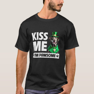 Kus me ik ben een pracht zilveren lab retriever St T-shirt