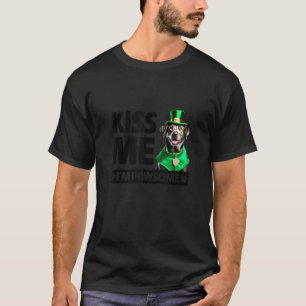 Kus me ik ben een pracht zilveren lab retriever St T-shirt