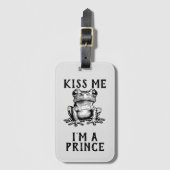 Kus me Ik ben een Prince Bagagelabel (Voorkant (verticaal))