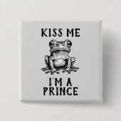 Kus me Ik ben een prins Button (Voorkant)