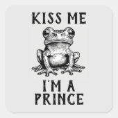 Kus me Ik ben een prins Sticker (Voorkant)
