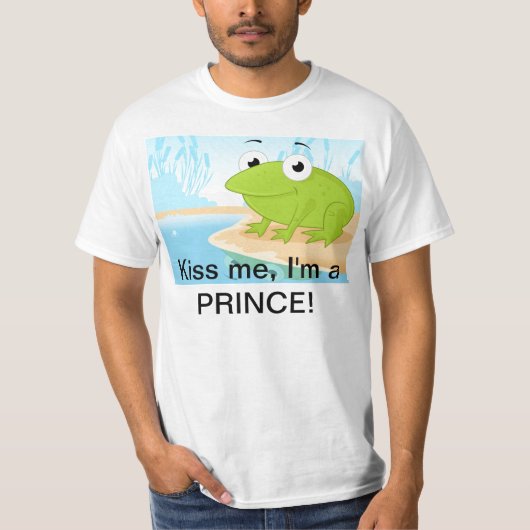 Kus me, ik ben een prins. t-shirt (Voorkant)