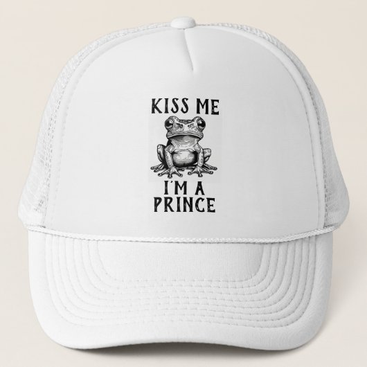 Kus me Ik ben een Prins Trucker Hoed Pet (Voorkant)