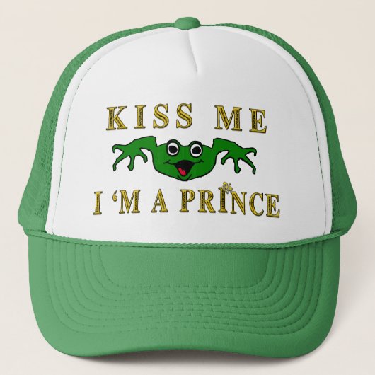 "Kus me, ik ben een prins" Trucker Pet (Voorkant)