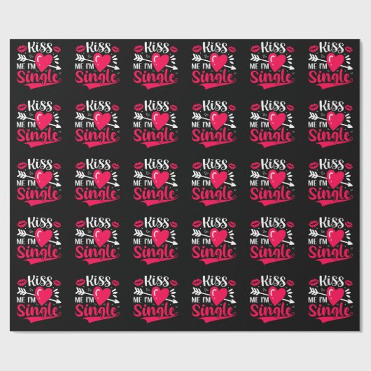 Kus me Ik ben een Valentijn. Cadeaupapier (Vlak)