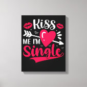 Kus me Ik ben een Valentijn. Canvas Afdruk (Voorkant)