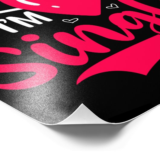 Kus me Ik ben een Valentijn. Foto Afdruk (Hoek)