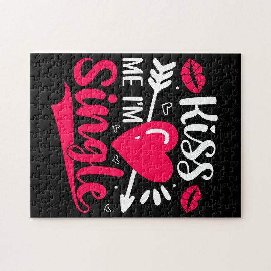 Kus me Ik ben een Valentijn. Legpuzzel (Horizontaal)
