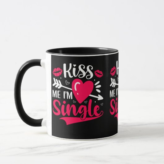 Kus me Ik ben een Valentijn. Mok (Links)