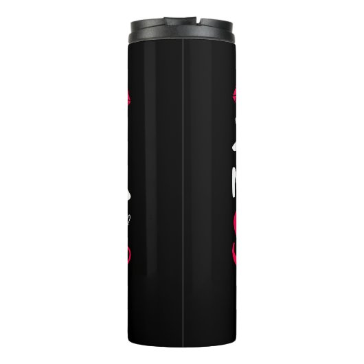 Kus me Ik ben een Valentijn. Thermosbeker (Achterkant)