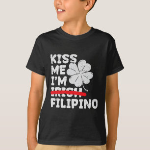 Kus me ik ben Filipijns Grappige St. Patrick's Dag T-shirt