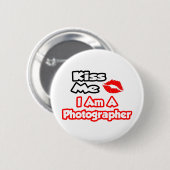 Kus me...ik ben fotograaf ronde button 5,7 cm (Voorkant /achterkant)