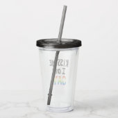Kus me ik ben Gay Acryl Drinkbeker (Achterkant)
