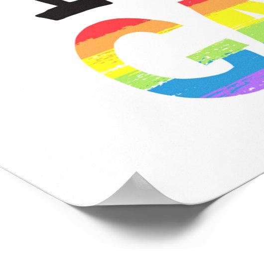 Kus me ik ben Gay Poster (Hoek)