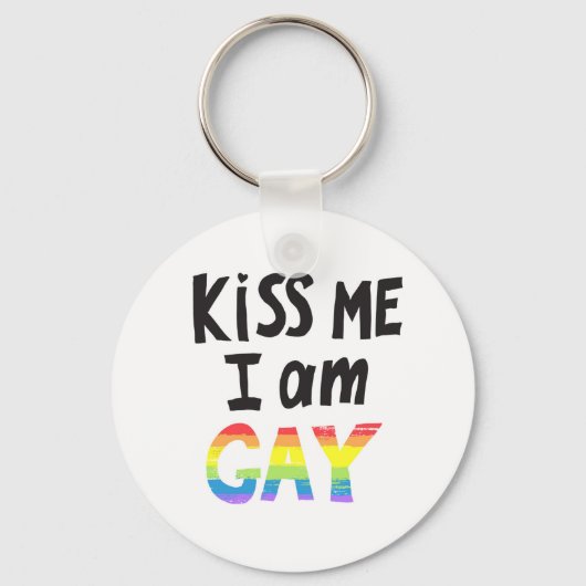 Kus me ik ben Gay Sleutelhanger (Voorkant)