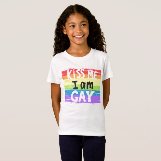 Kus me ik ben Gay T-shirt (Voorkant volledig)