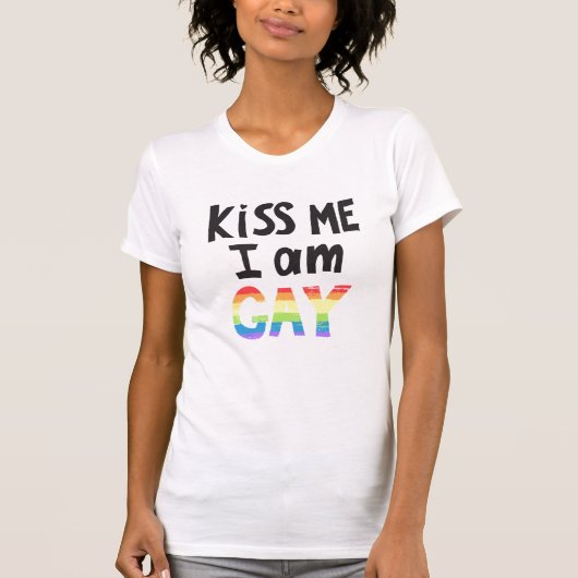 Kus me ik ben Gay T-shirt (Voorkant)