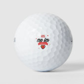 Kus me ik ben gevaccineerd golfballen (Voorkant)