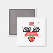 Kus me ik ben gevaccineerd magneet (Voorkant / Achterkant)