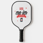 Kus me ik ben gevaccineerd pickleball paddle (Achterkant)