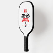 Kus me ik ben gevaccineerd pickleball paddle (Links)