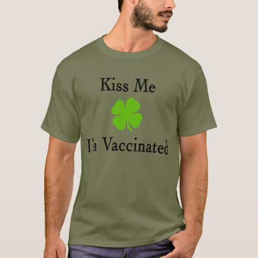 Kus me ik ben gevaccineerd t-shirt (Voorkant)
