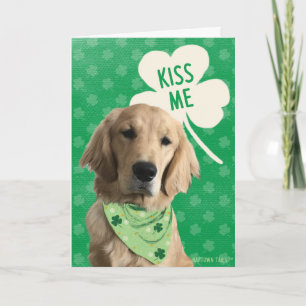 Kus Me, Ik Ben Goud Kerstkaart voor St. Patrick's Kaart