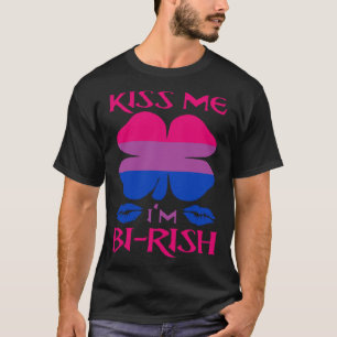 Kus me Ik ben Groot Iers Biseksueel Pride Sh T-shirt
