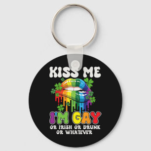 Kus Me Ik Ben Homo Of Iers Of Dronken Lgbt St Patr Sleutelhanger