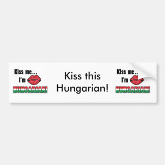 Kus me Ik ben Hongaars Bumpersticker
