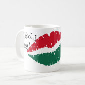 Kus me! Ik ben Hongaars! Mok (Voorkant links)