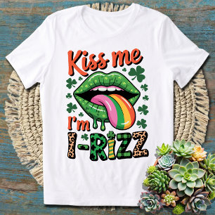 Kus Me Ik Ben I-Rizz - Grappige St. Patrick's Dag  T-shirt